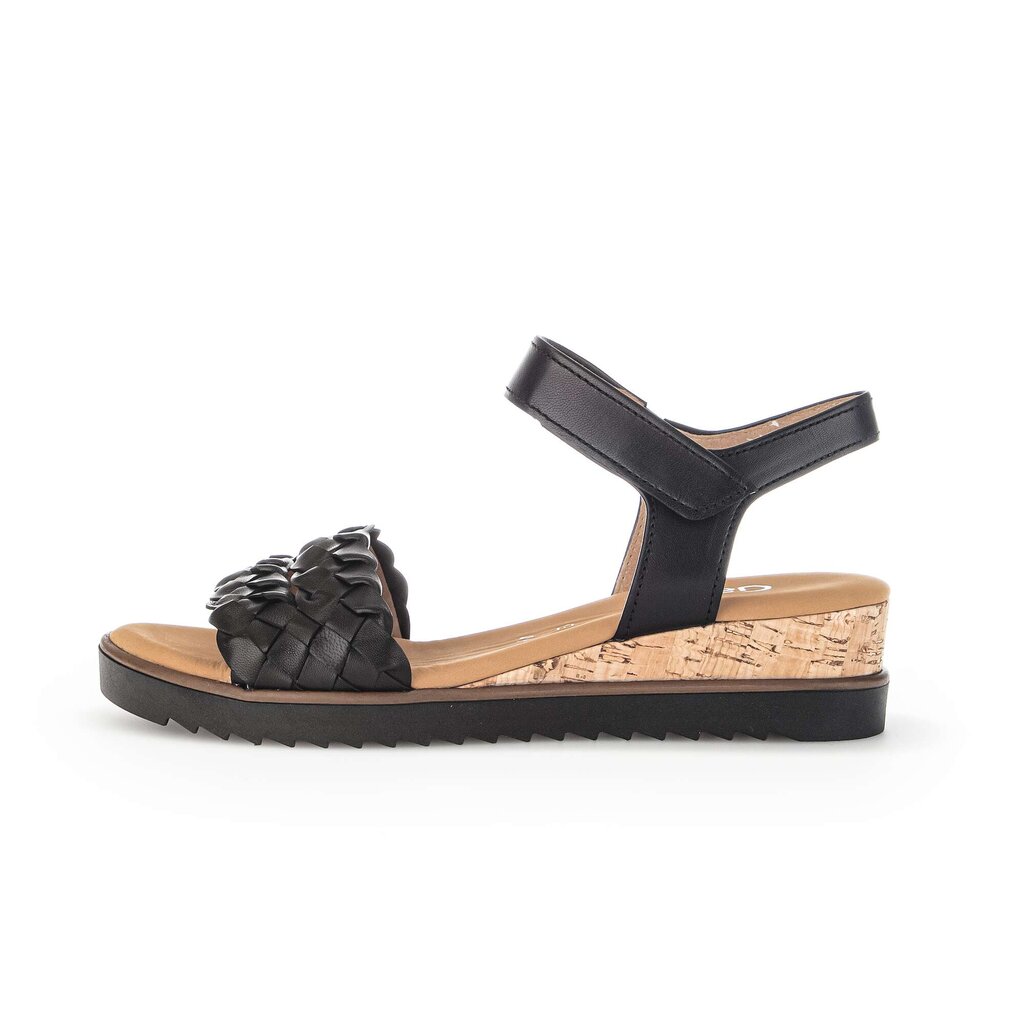 Gabor comfort Keilsandalette schwarz
