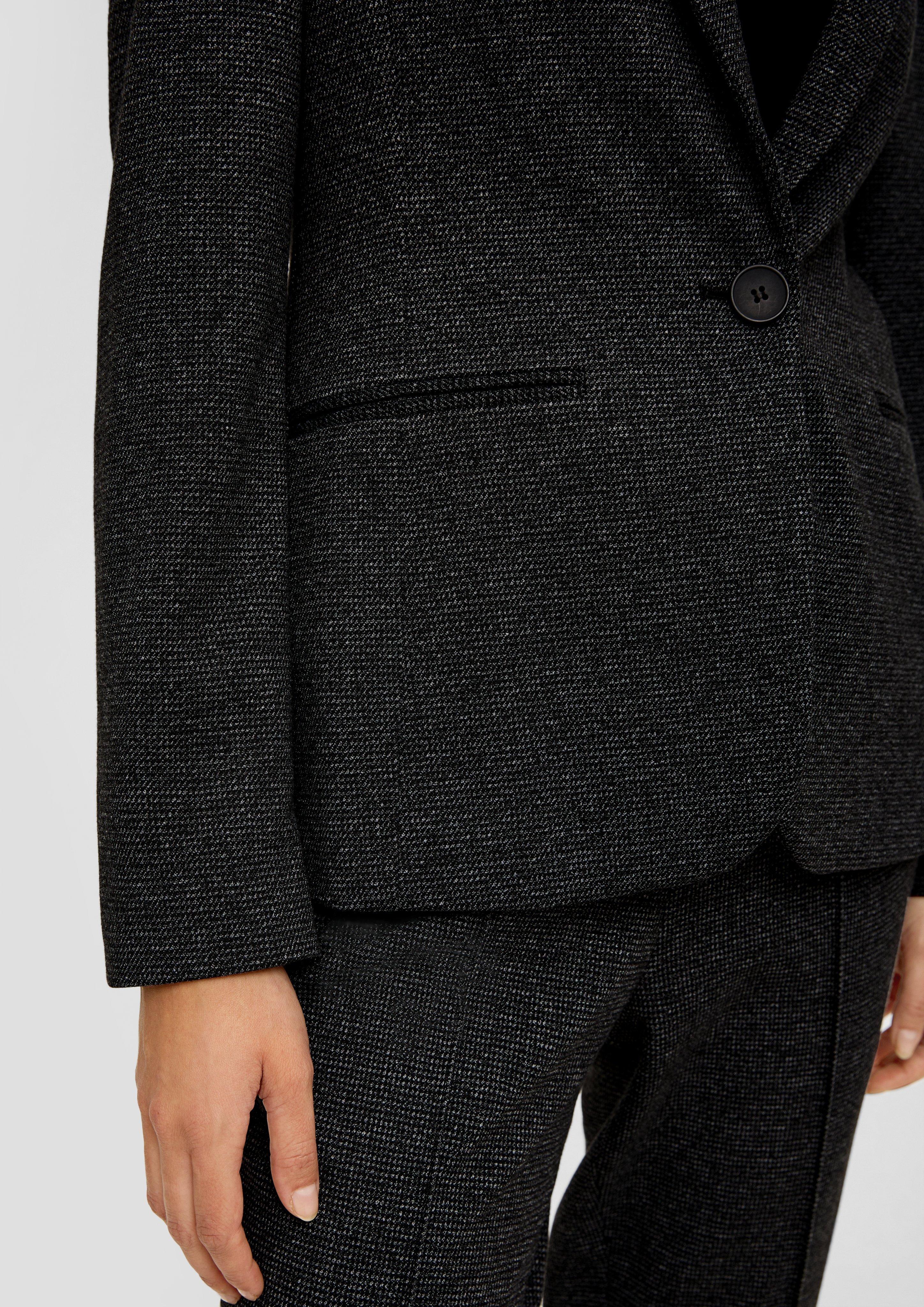 Blazer im Slim Fit aus Viskosemix  2133725-99W1