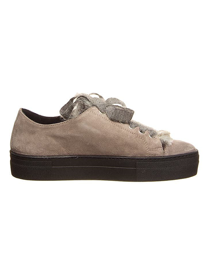 Cinque Leder-Sneakers in Grau günstig kaufen 39