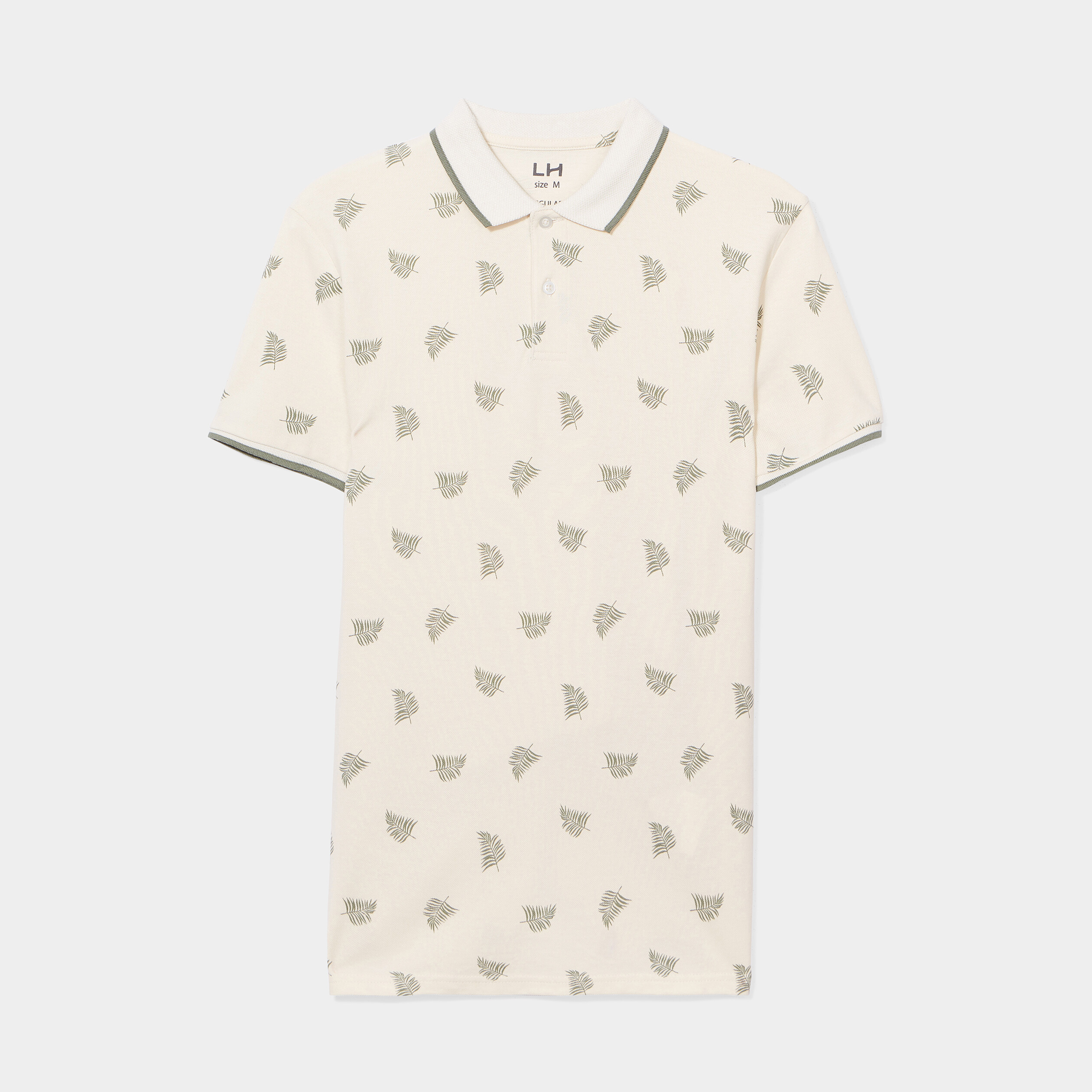 Polo coton majoritaire manches courtes creme homme | La Halle