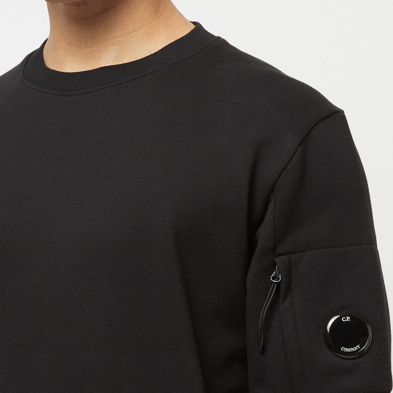 C. P. Company Diagonal Raised Fleece Sweatshirt Black