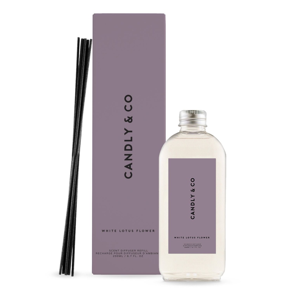 candly&co Recharge diffuseur No.8 Fleur de Lotus Blanc / Musc Recharge diffuseur