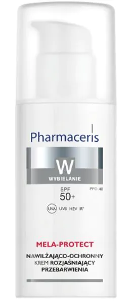 Pharmaceris W Mela-Protect hidratantna i zaštitna dnevna krema za posvjetljivanje diskoloracije SPF50+