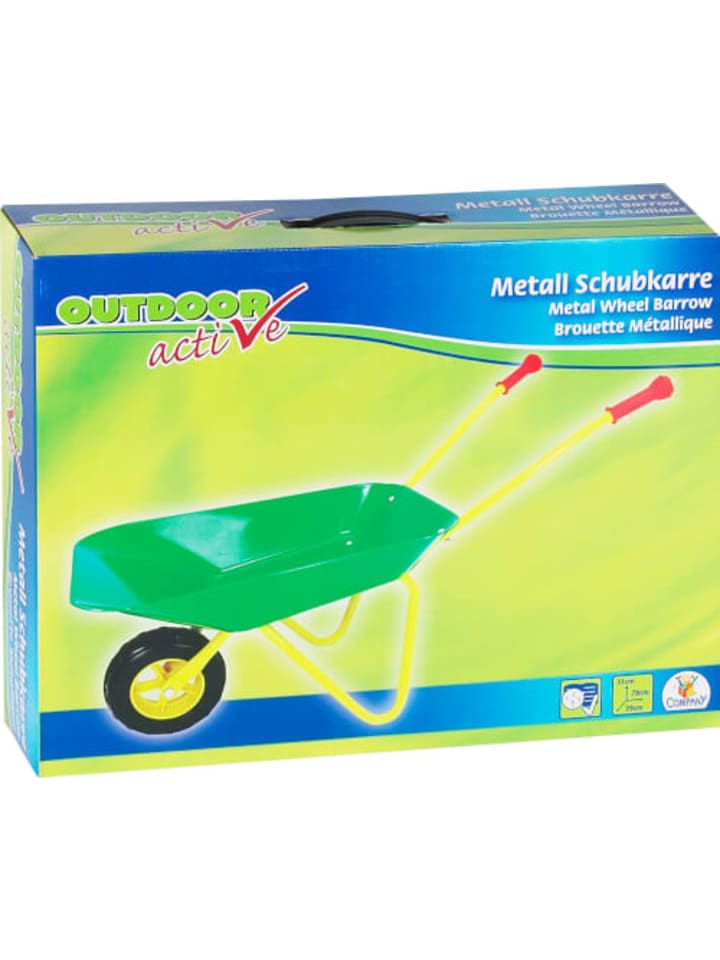 OUTDOOR Active Schubkarre Metall grün und gelb - ab 24 Monate günstig kaufen onesize