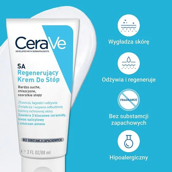 CeraVe SA regenerirajuća krema za stopala za vrlo suhu i grubu kožu