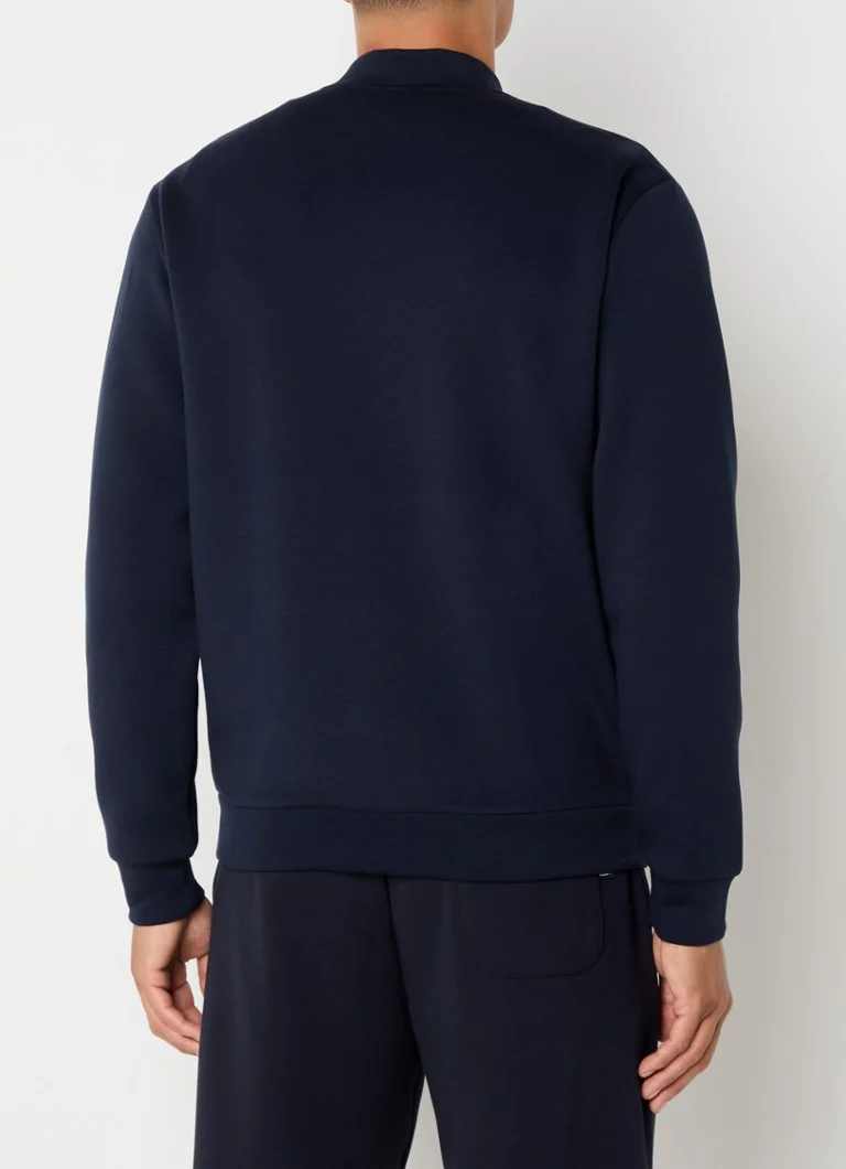 Mikina Emporio Armani s logom a vreckami na zips