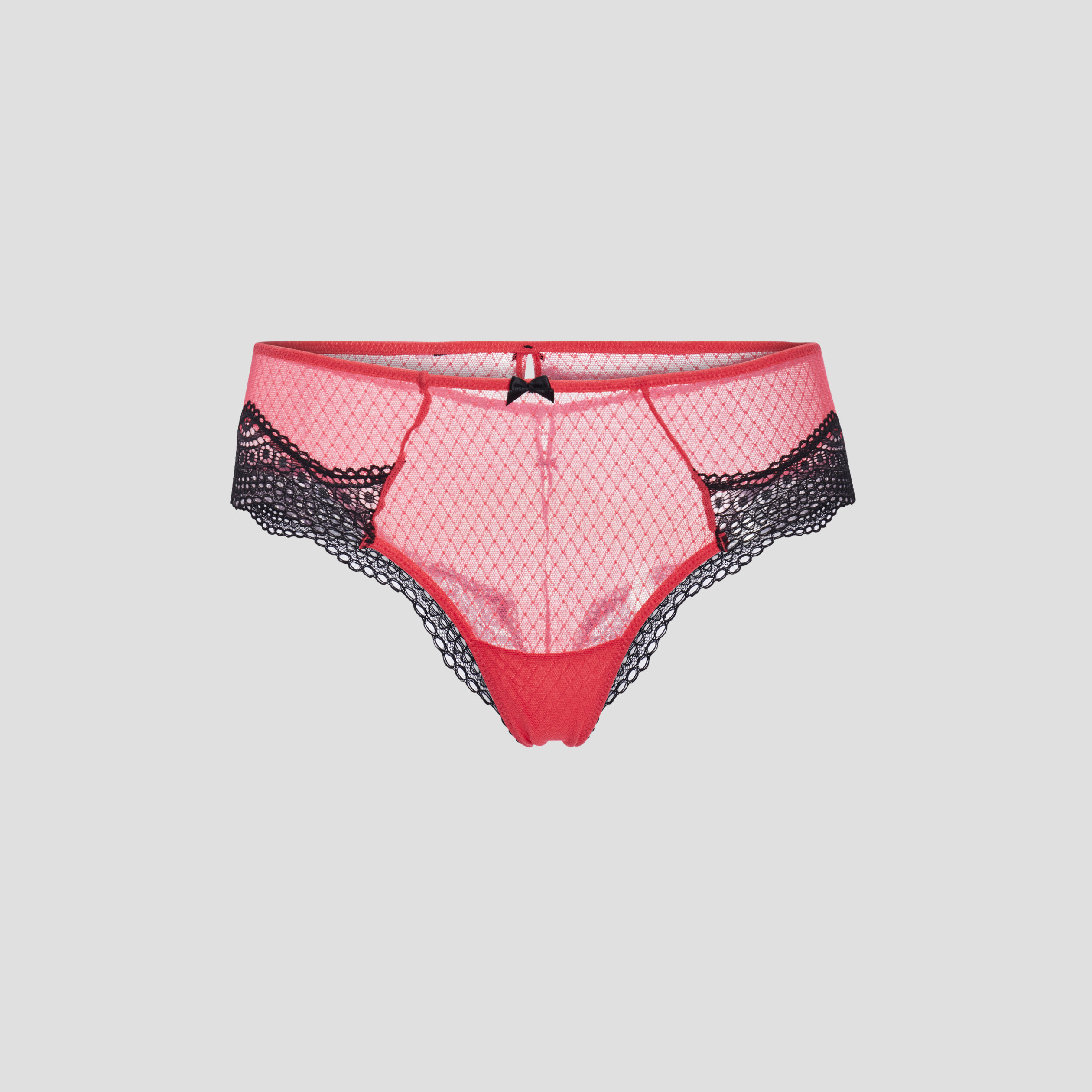 Shorty à dentelle rose vif femme | La Halle