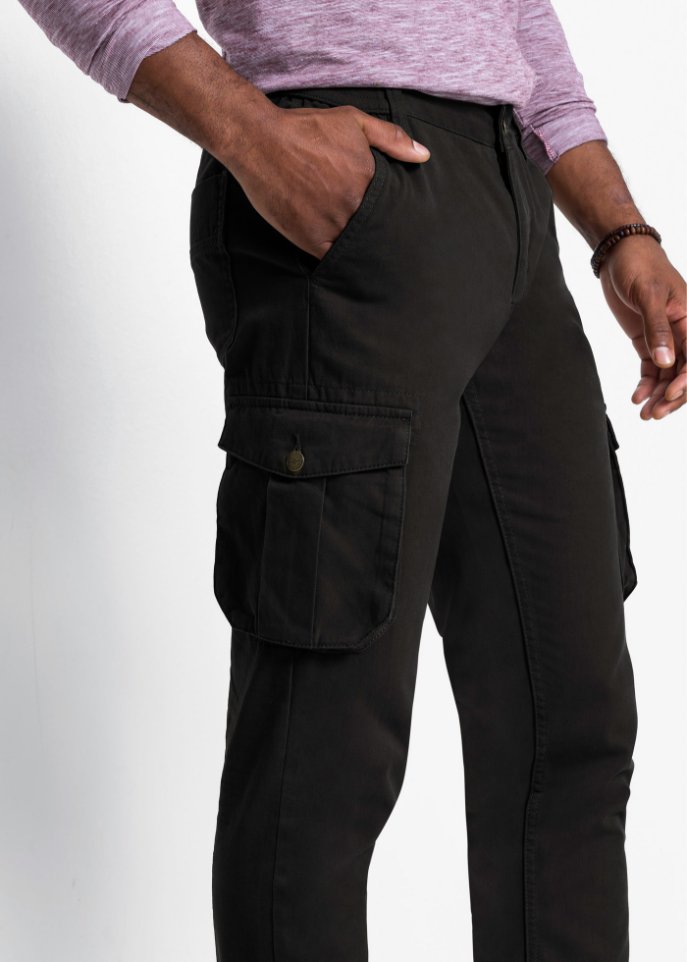 Regular Fit Cargohose m. Komfortschnitt, Straight