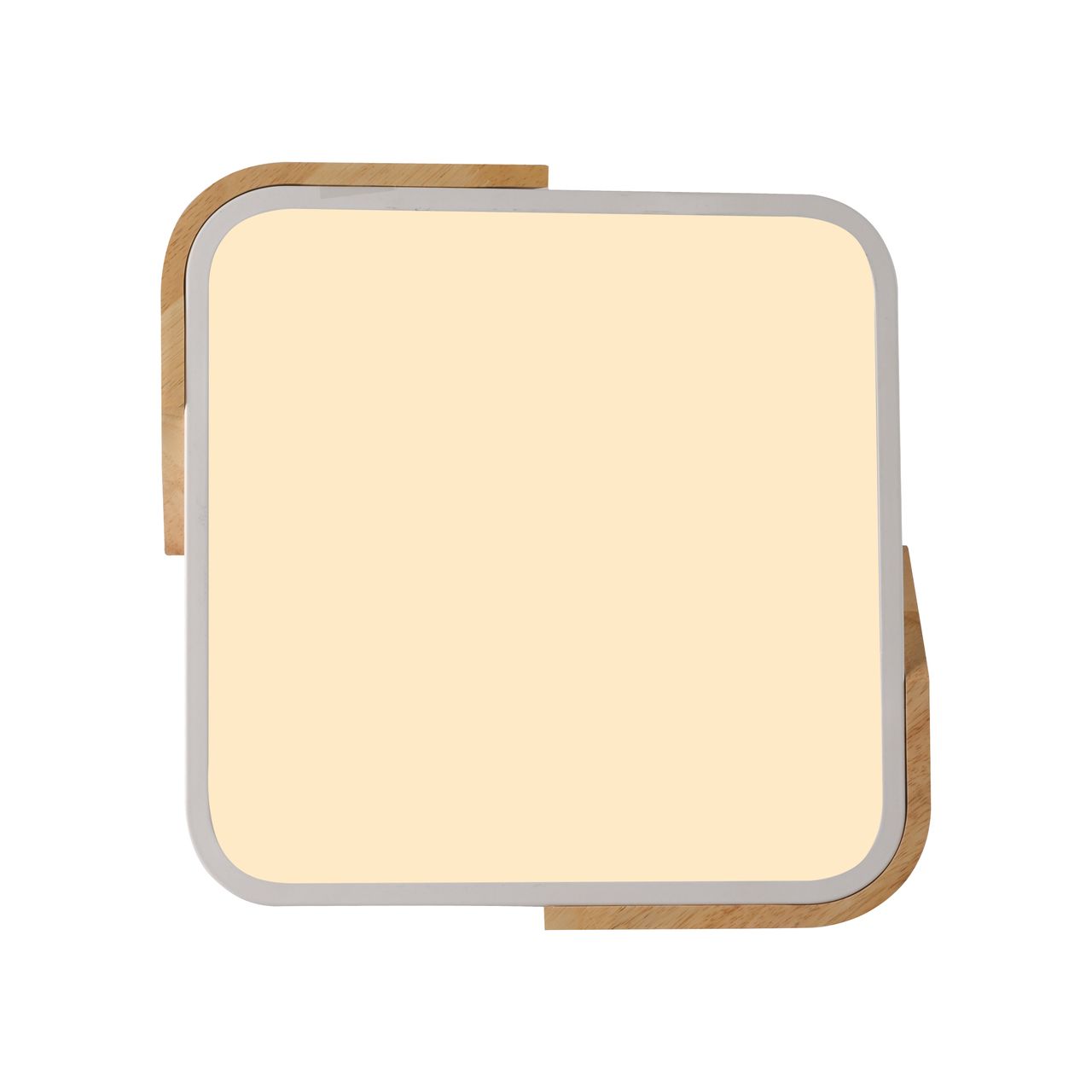 JUST LIGHT LED Deckenleuchte BILA, 1xLED-Board/24Watt, 3000K, quadratisch, Weiss
