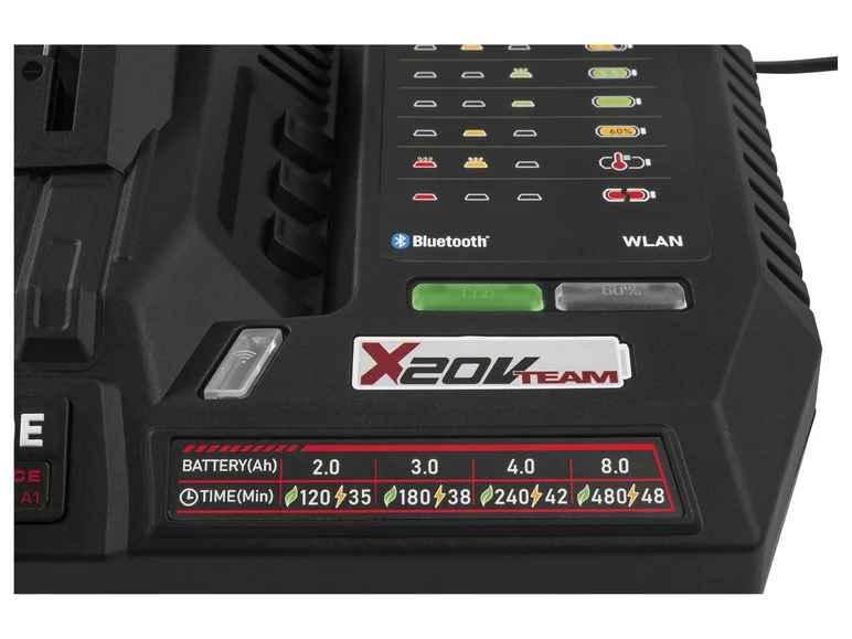 Carregador de bateria PARKSIDE PERFORMANCE® Smart PLGS 2012 A1, 12 A, 20 V