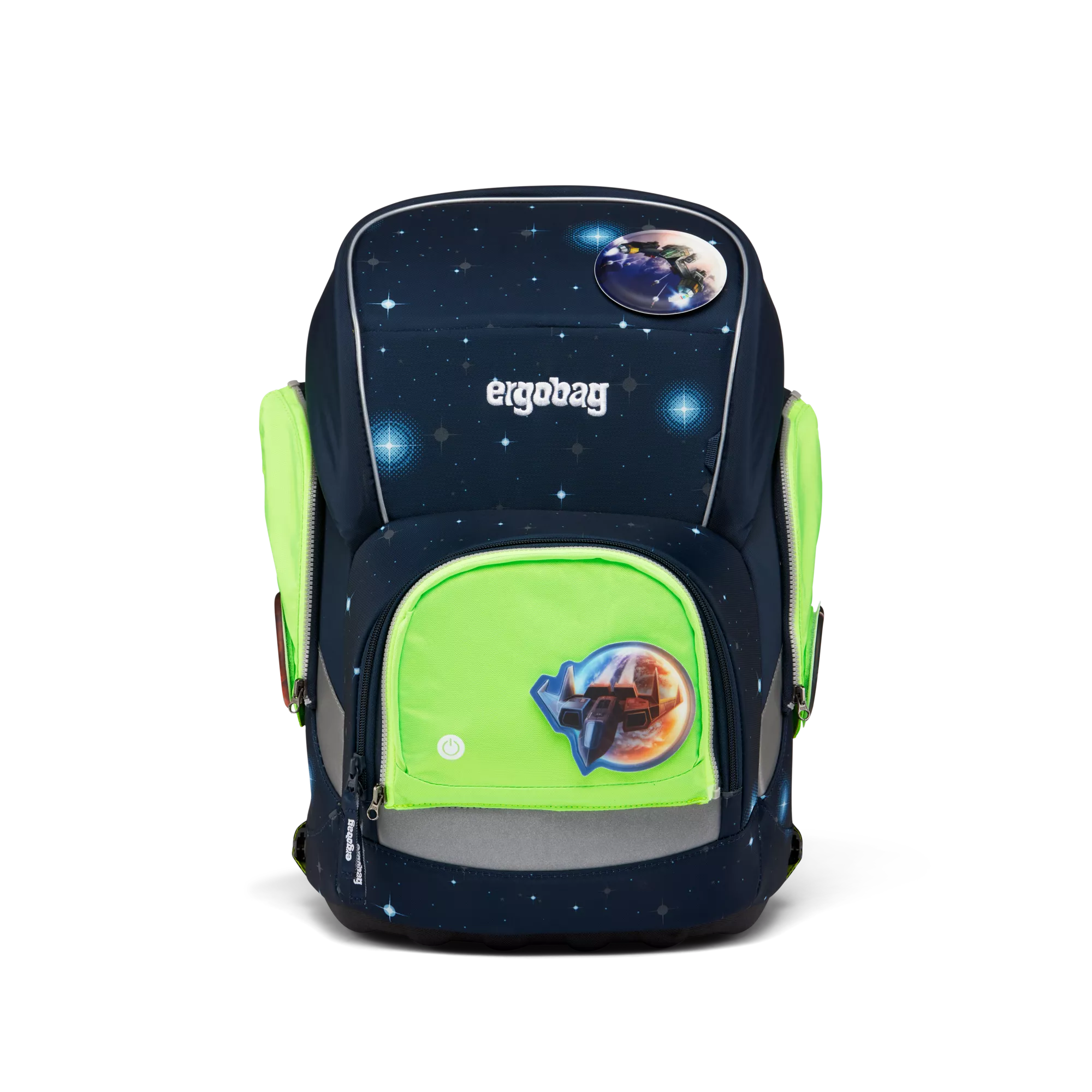 ergobag Fluo LED Zip Set Grün