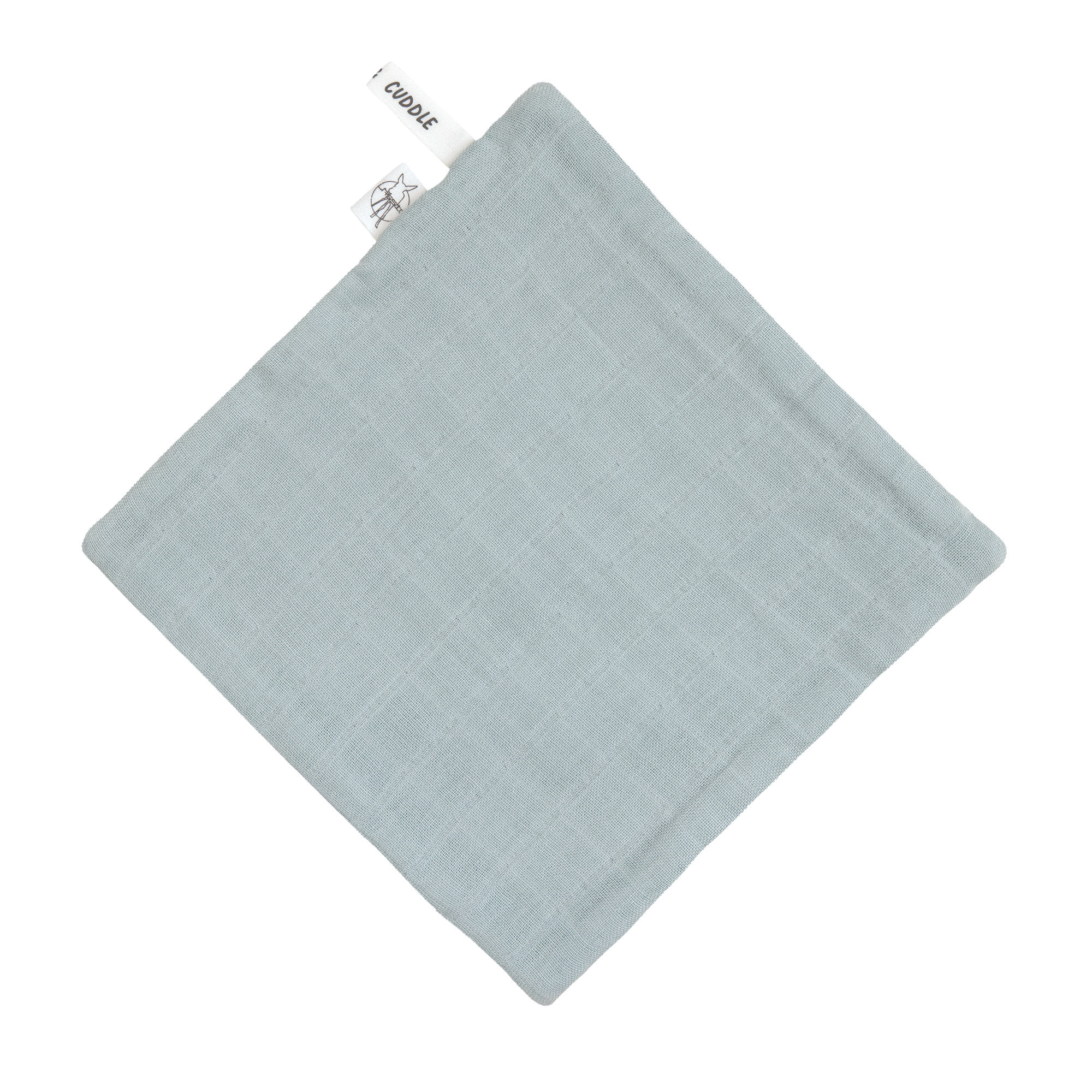 Musselin Waschlappen Baby 3er Set, Hellblau