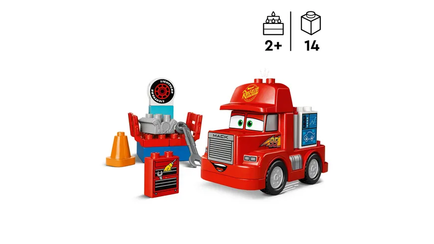 LEGO DUPLO 10417 |  and Pixar’s Cars Mack beim Rennen LKW Truck