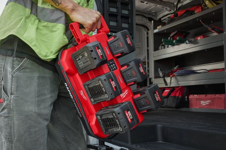 Akcesoria Milwaukee 4932498551 M18 MPC6 M18 Mobilny pakiet 6-stanowiskowy, szybka ładowarka