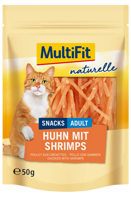 MultiFit Snacks MultiFit Naturelle Huhn mit Shrimps 4x50g