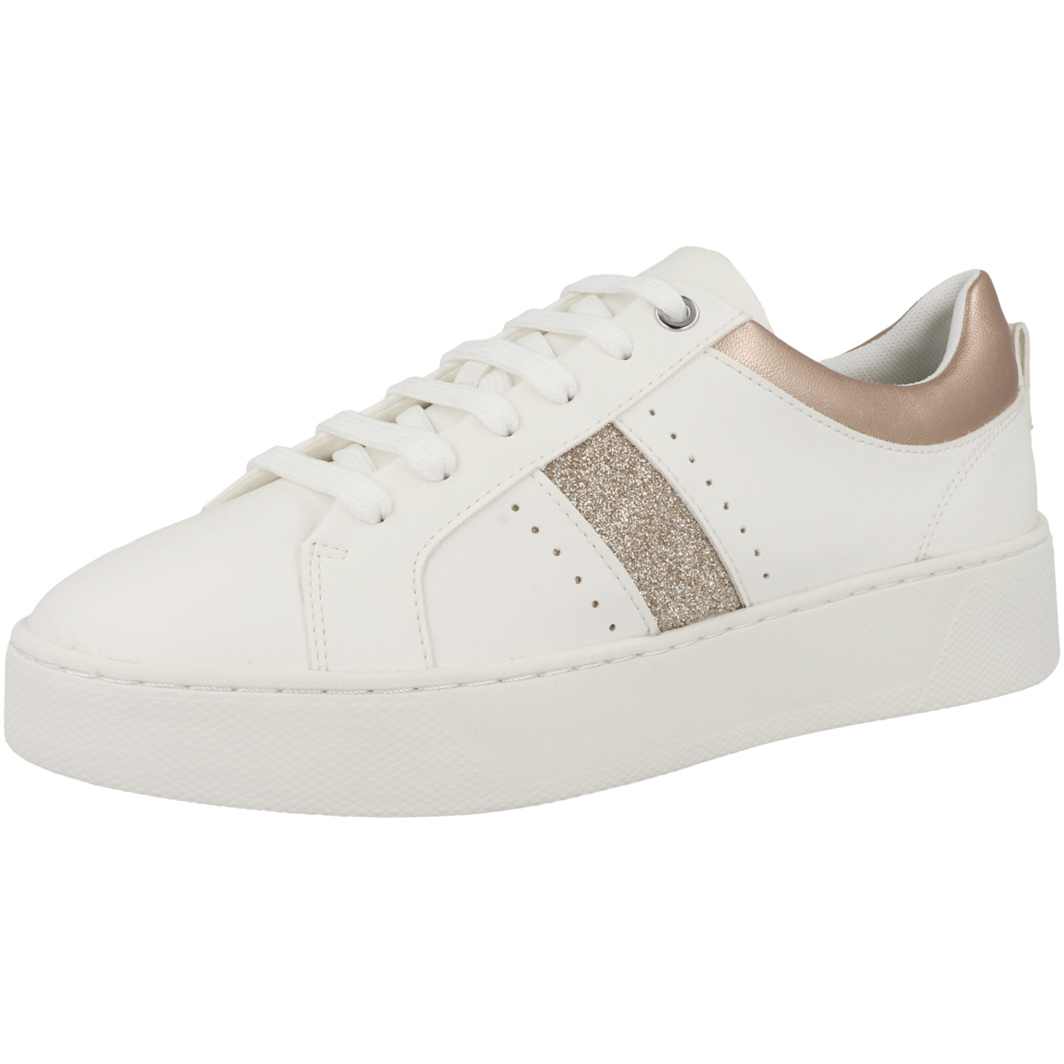 Geox D Skyely A Sneaker Low weiss