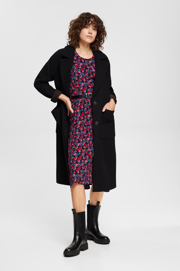 Midikleid mit Allover-Print