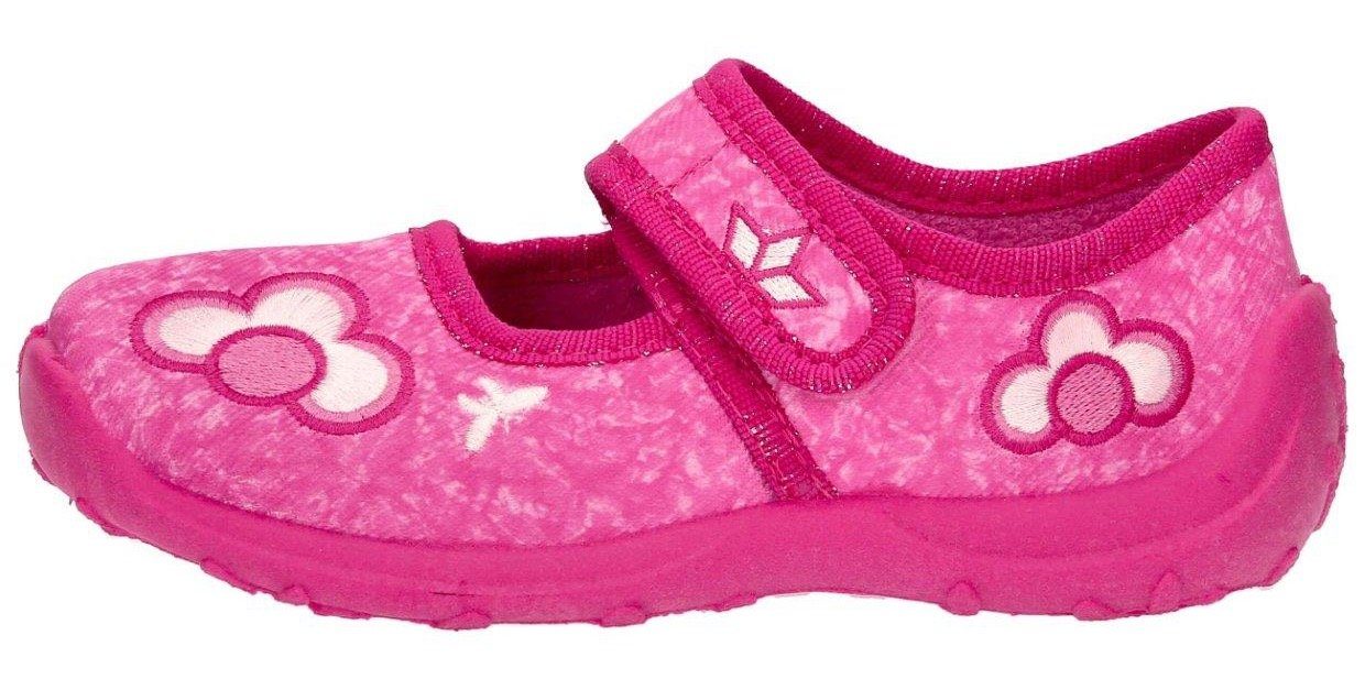 Lico Sweet Girl Hausschuh mit Blüten-Stickerei