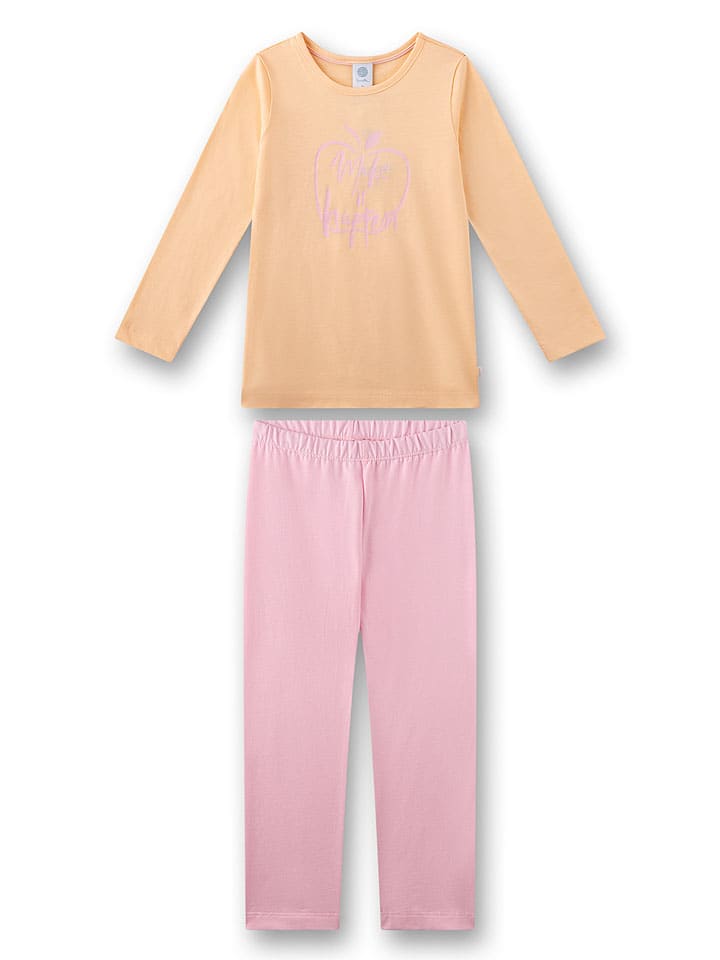 Sanetta Pyjama in Orange/ Rosa günstig kaufen
