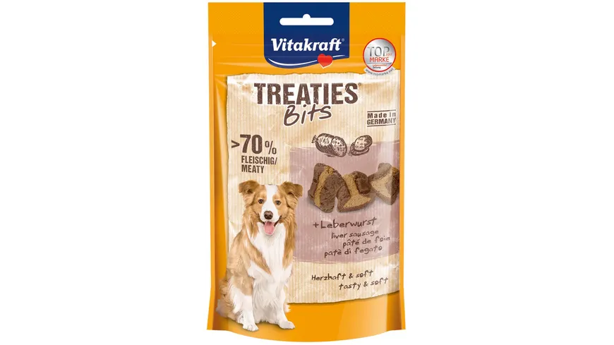 Vitakraft Hundesnack Treaties® Bits + Leberwurst 120 g