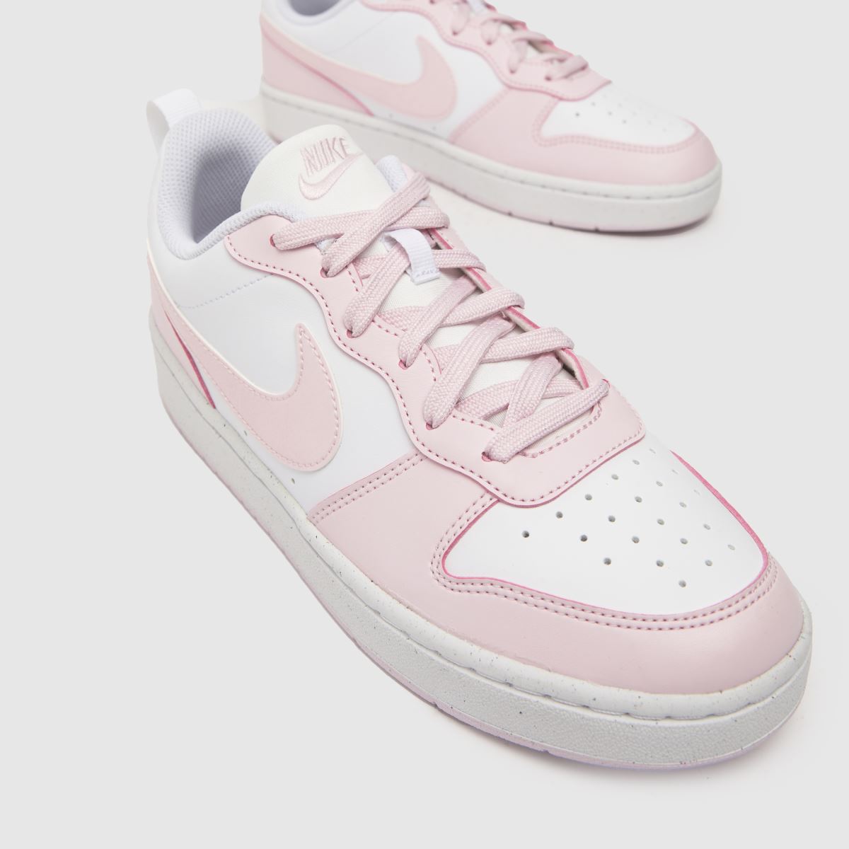 Belo-roza športni copati Nike Court Borough Low Recraft Girls Youth