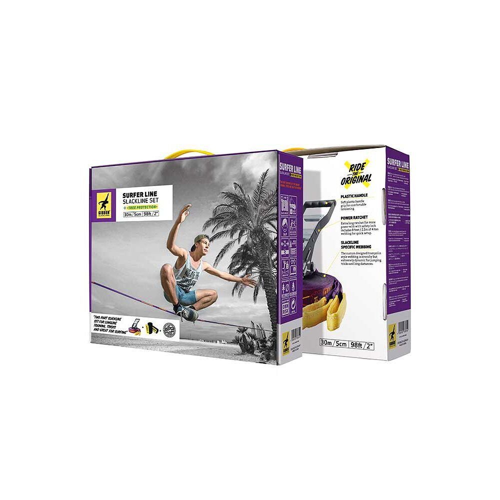 Gibbon Slackline Slackline Surferline Treewear, Longline, Waterline und Trickline in einem
