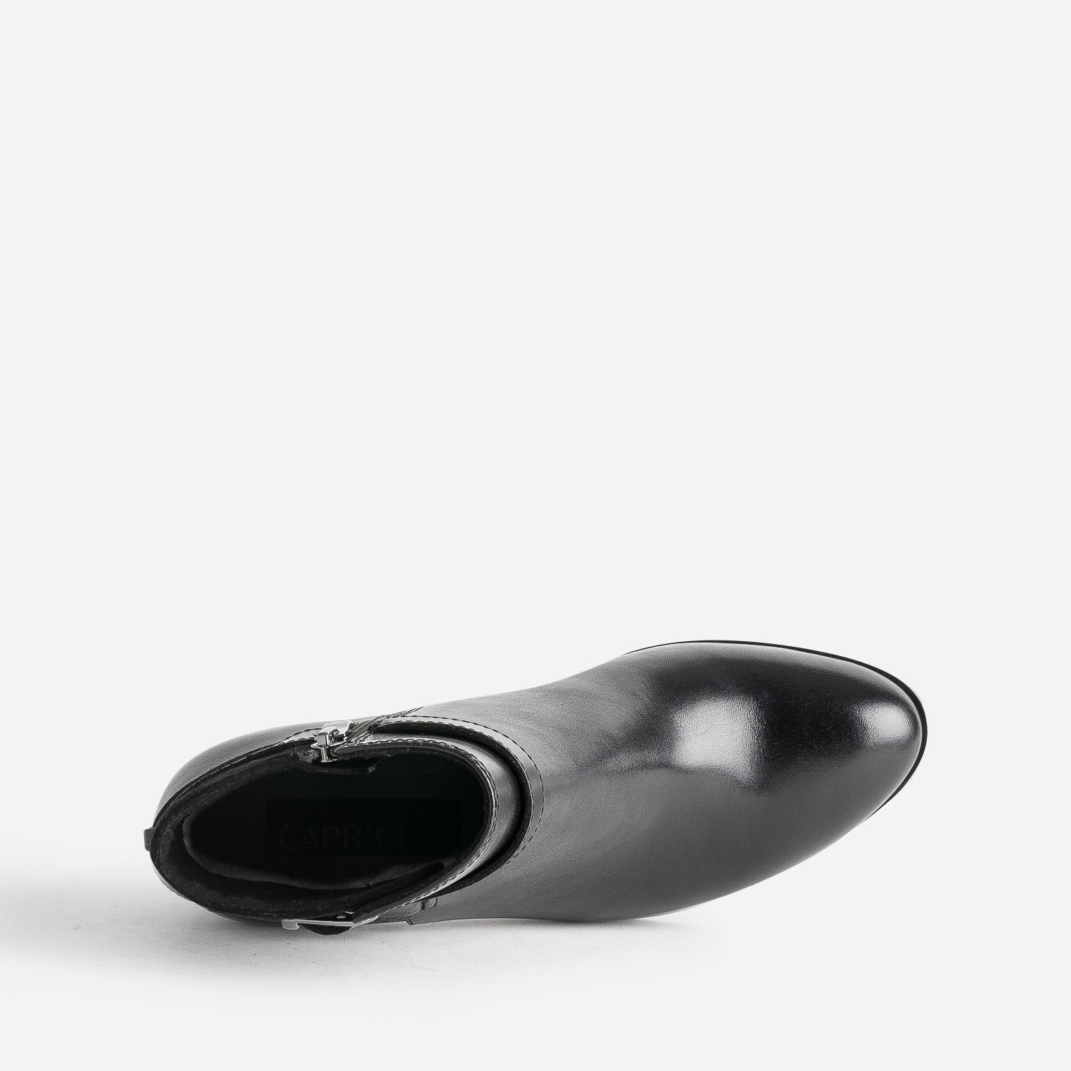 Boots CAPRICE noir en cuir et cuir velours
