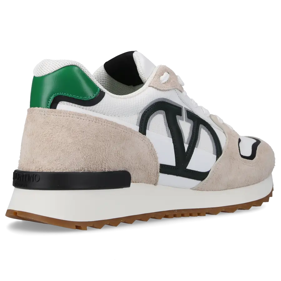 Valentino Garavani - Sneaker low VLOGO PACE Veloursleder - beige