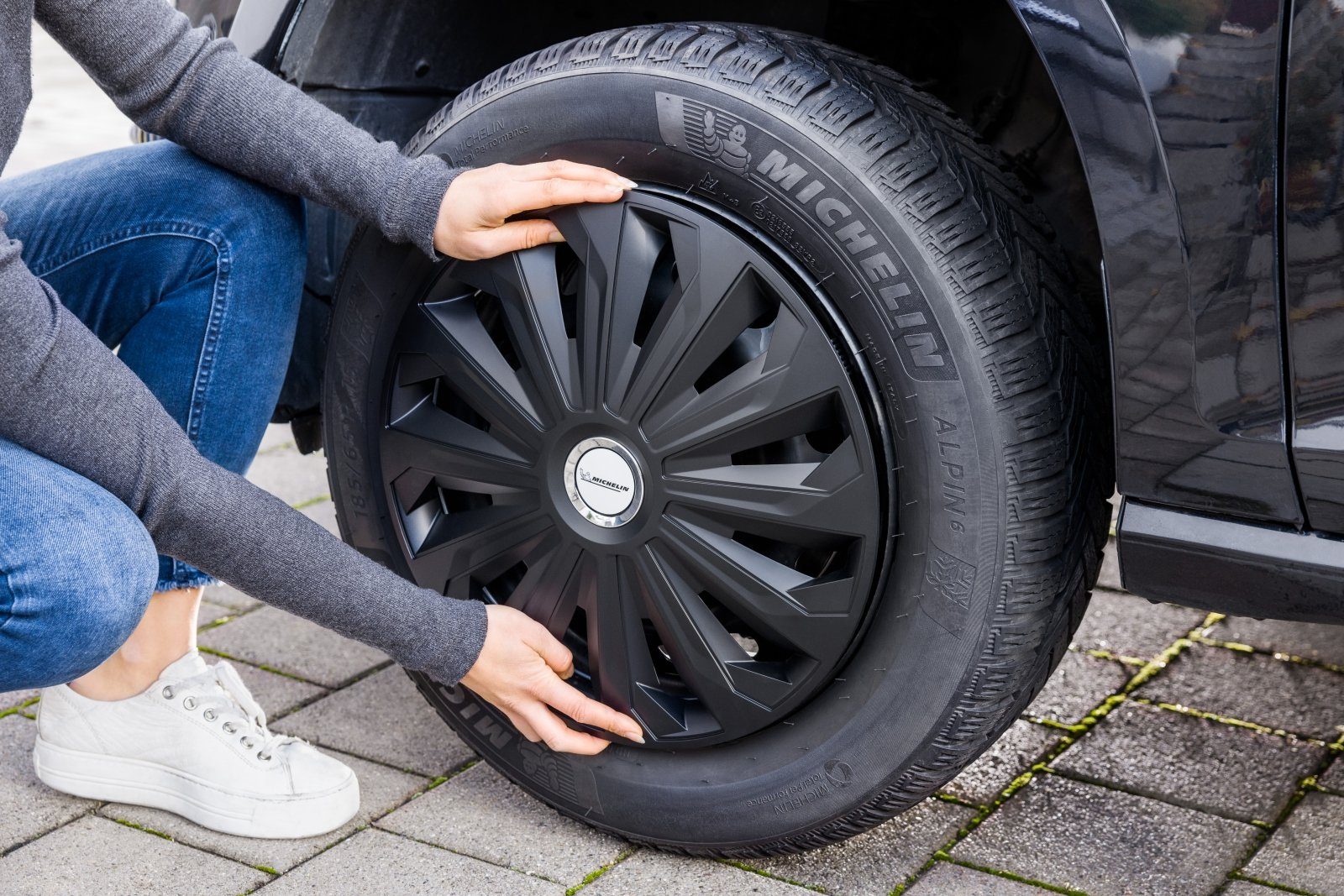 Michelin Radkappen Vier Stück FABIENNE 14 zoll Radkappe Radzierblende universal 4er Set