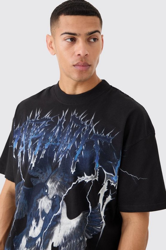 Oversize T-Shirt mit Print