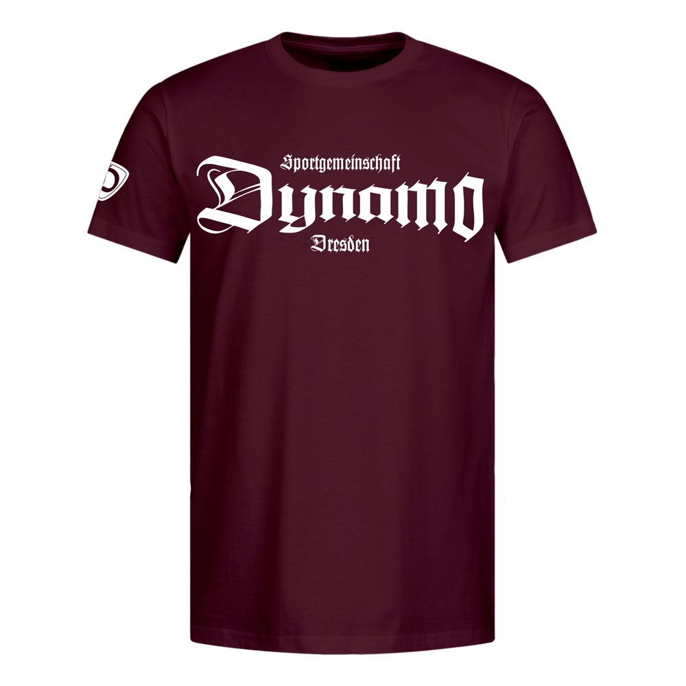 Herren T-Shirt old school weinrot