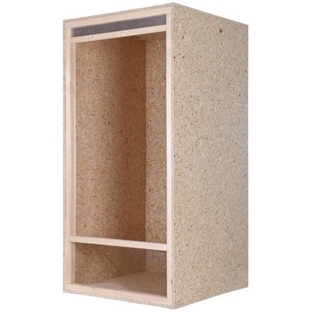 Repiterra Terrarium Hochterrarium Frontbelüftung 60x120x60 cm, formaldehydfrei, aus Wärme-isolierenden OSB-Platten