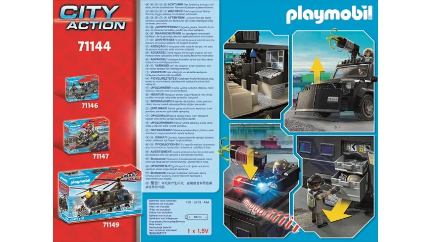 PLAYMOBIL 71144 - City Action - SWAT-Geländefahrzeug