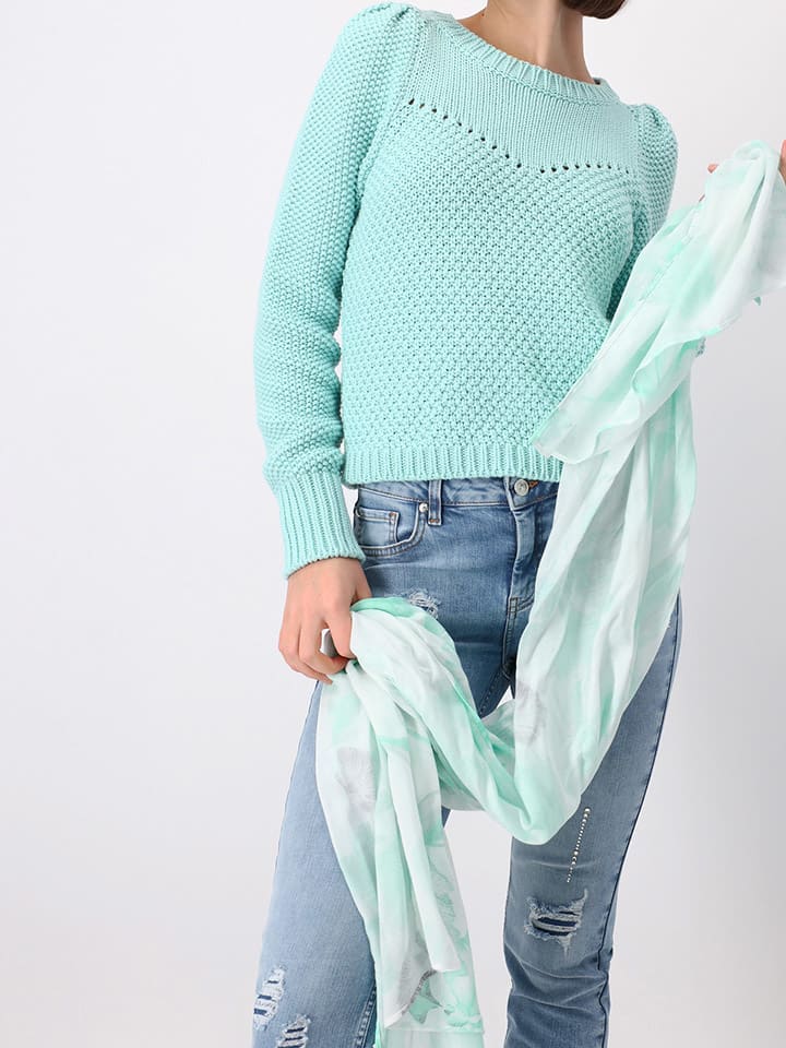 monari Viskose-Schal in Türkis - (L)180 x (B)70 cm günstig kaufen onesize