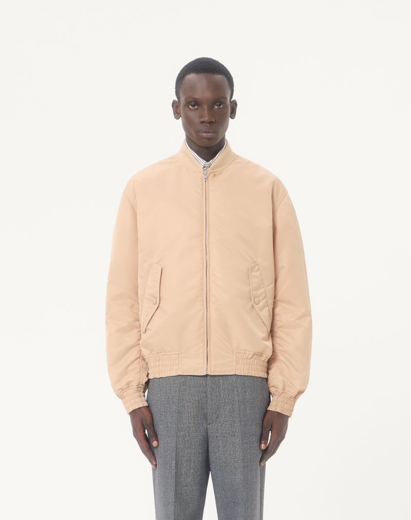 Valentino bomberjack van nylon met V-gouden accenten