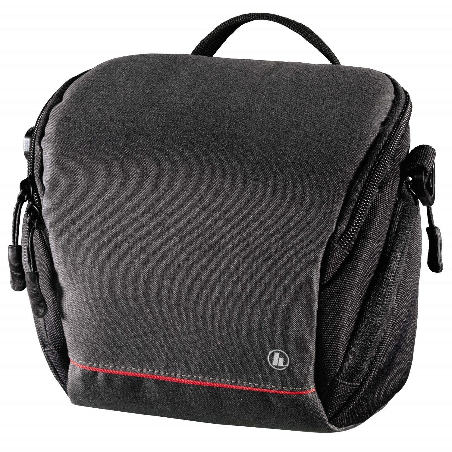 Hama Kameratasche Kamera-Tasche Sambia 110 Foto-Tasche Universal, Case Schultergurt Tragegriff Zubehör-Fächer Systemkamera Digitalkamera
