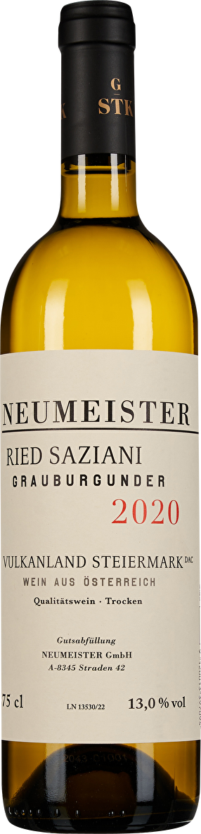 Neumeister Grauburgunder Ried Saziani Große STK Lage 2020