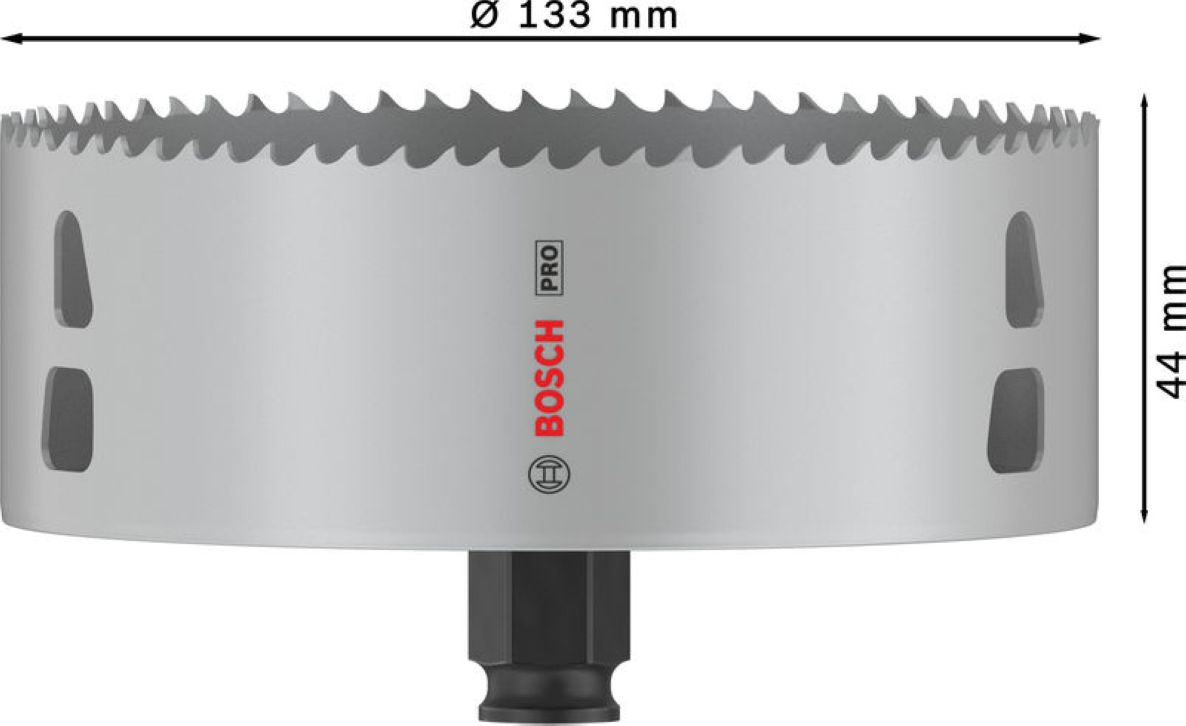 Acessórios Bosch Blue 2608594417 PRO Serra copo multimaterial PC Plus 133 mm