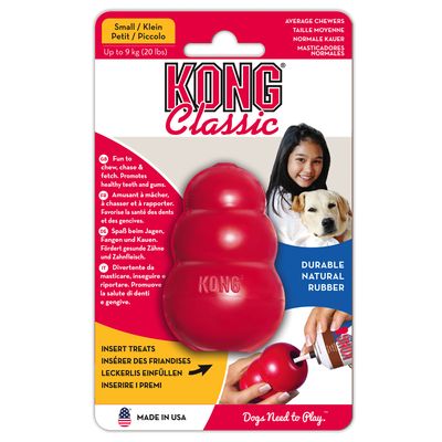 2 Stück KONG Classic Spielzeug + KONG Snacks Peanut Butter gratis!
