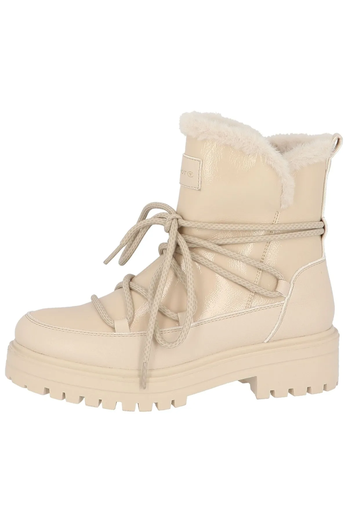 Tom Tailor  Stiefelette - Beige - Blockabsatz