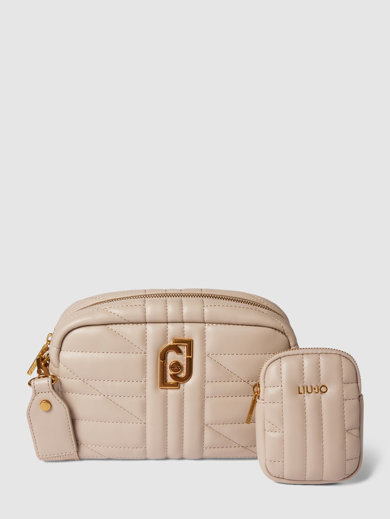 Crossbody Bag mit Steppnähten in sand