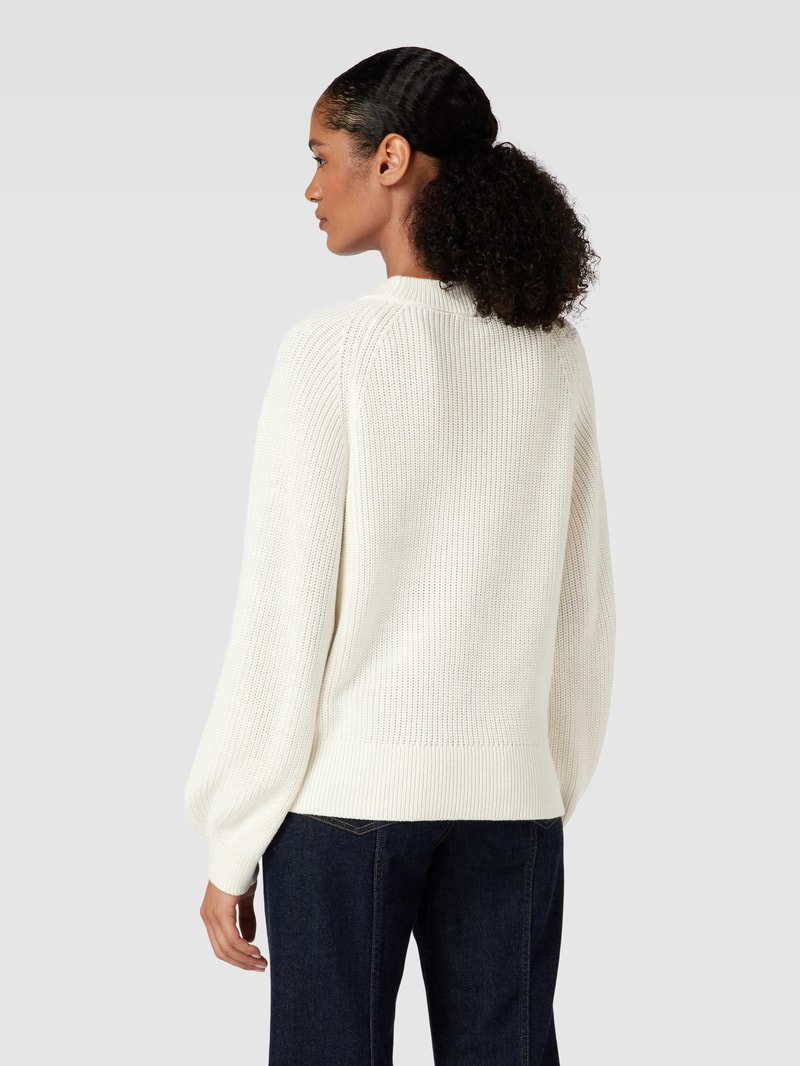 Strickpullover mit Ballonärmeln in offwhite