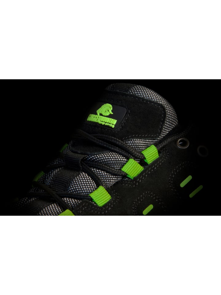 GUGGEN MOUNTAIN Wanderschuhe Uni in Schwarz-Grün günstig kaufen