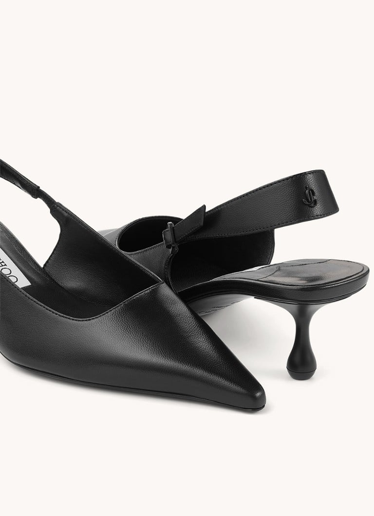 Jimmy Choo  Amel 50 slingback van lamsleer