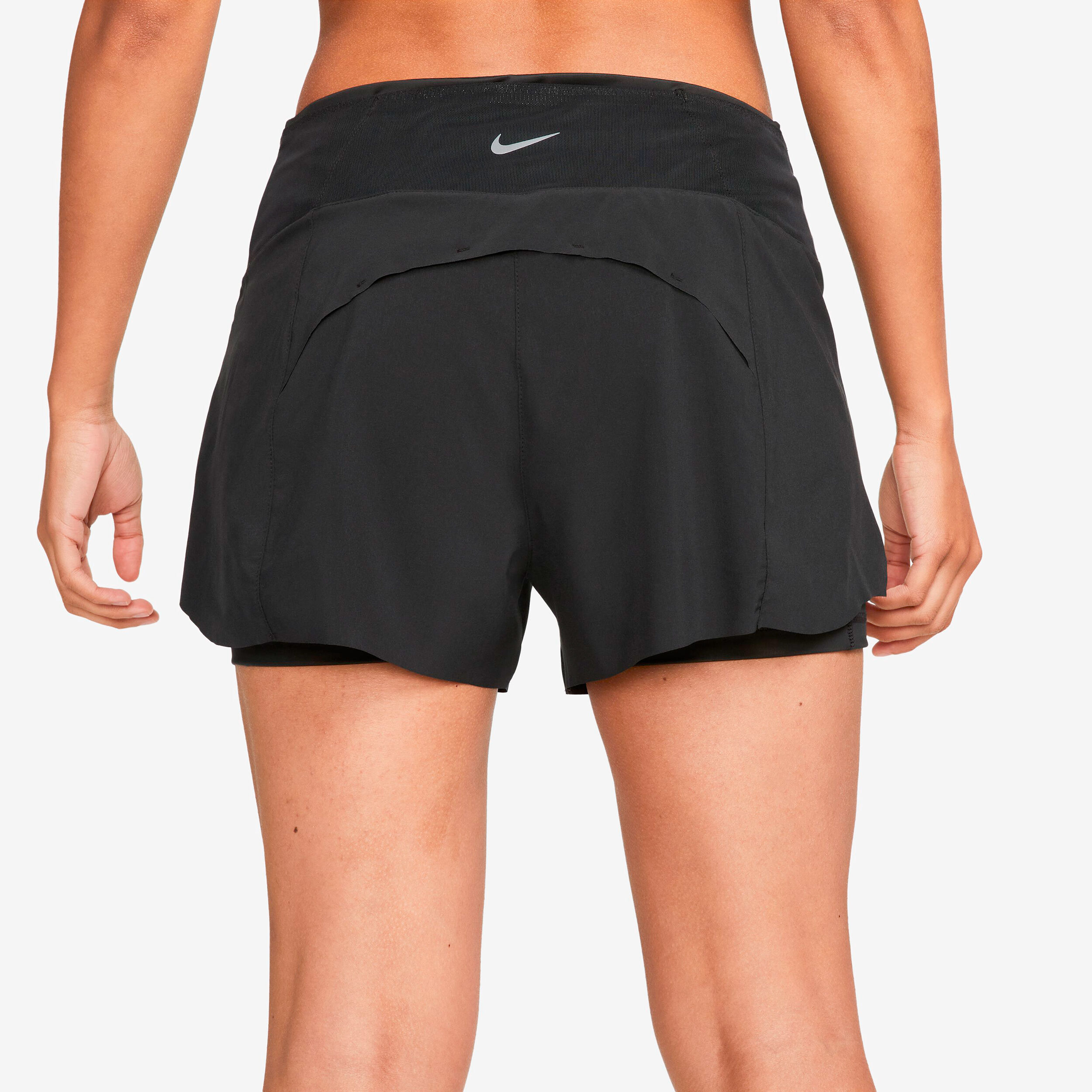 Dri-Fit Swift Mid-Rise 3in 2in1 Shorts Damen - Schwarz