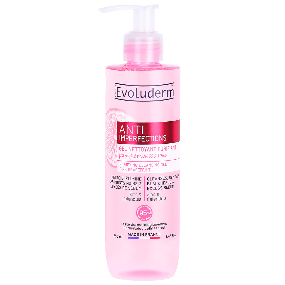 evoluderm Anti-Imperfections Gel Nettoyant Purifiant - 250 ml