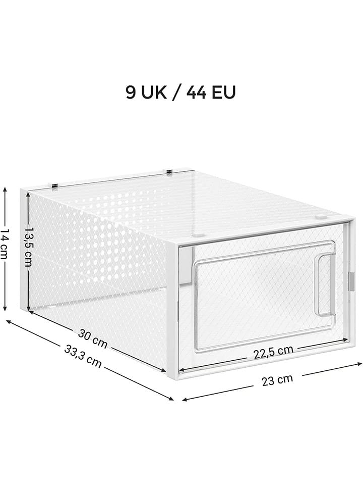 Songmics 18er-Set: Schuhboxen in Transparent - (B)23 x (H)14 x (T)33,3 cm günstig kaufen onesize