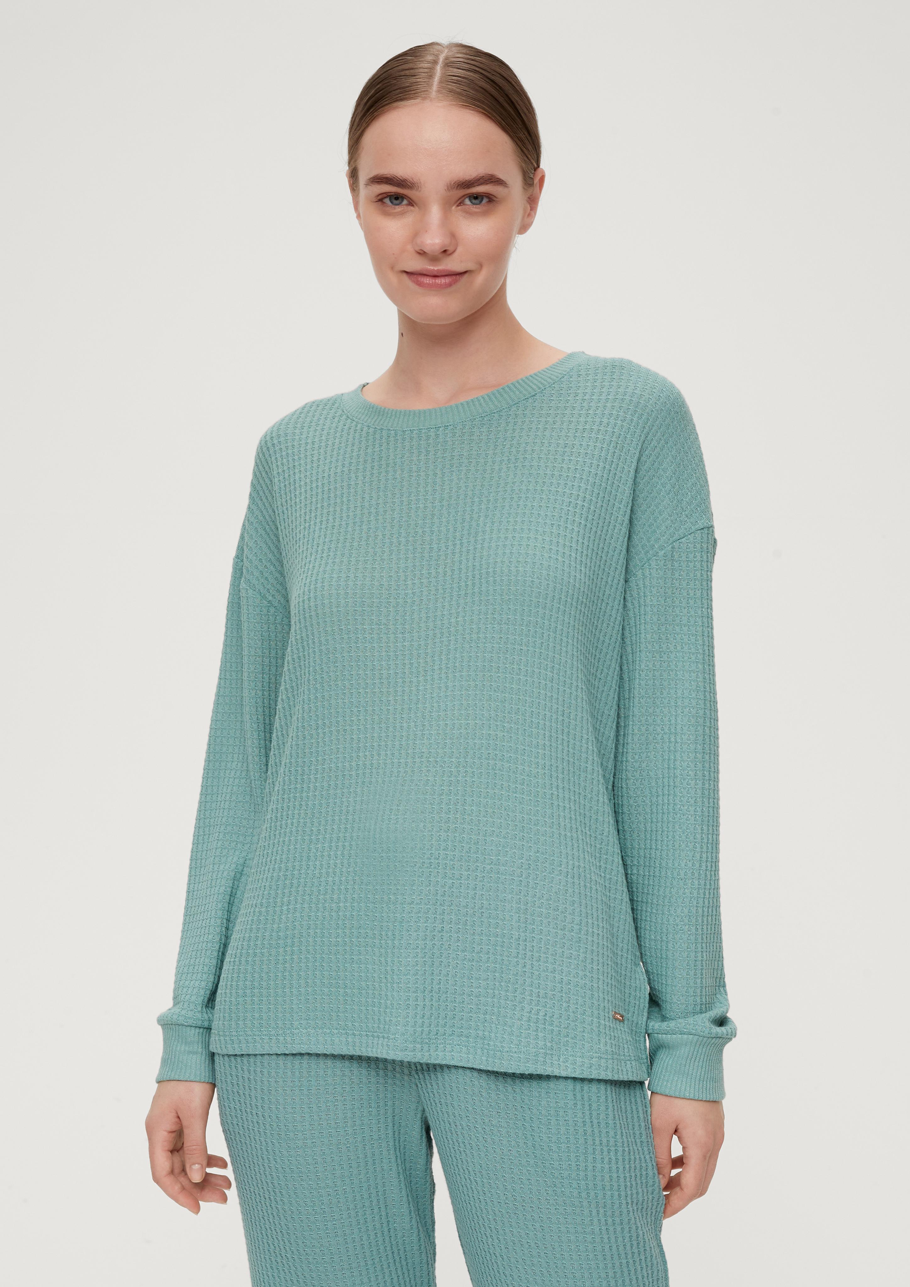 Pyjamaoberteil aus Waffelpiqué  6007792-6200