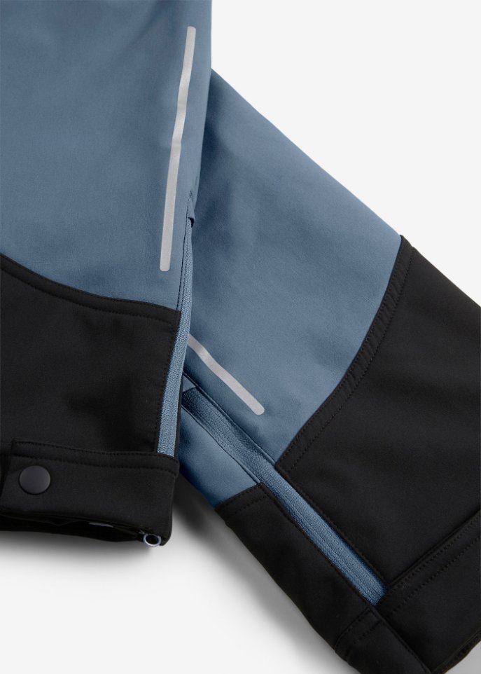 Wasserabweisende Funktionshose aus Softshell mit Stretch, gerade geschnitten