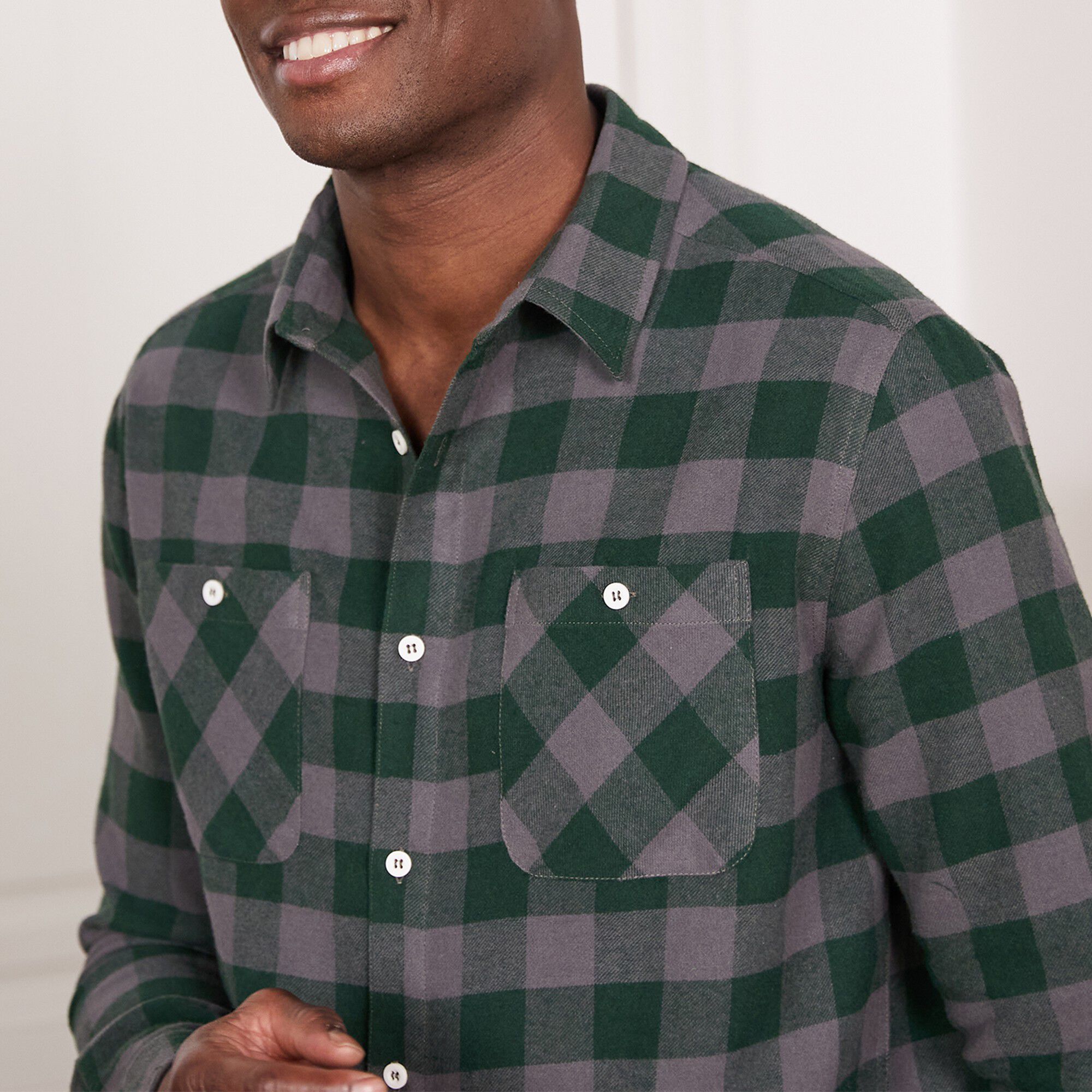 Chemise carreaux écossais flanelle